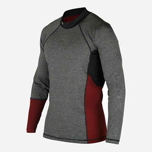 Wholesale Blank OEM Surf Printed Compression Long-sleeved <b>Rash</b> <b>Vest</b> Maximum Cooling and Breathability - Product Image 3