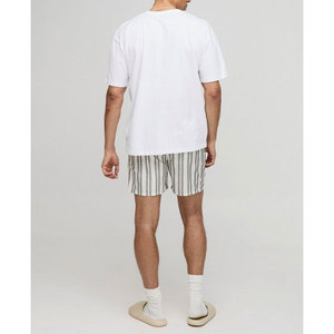 กางเกงขาสั้นออกกำลังกายผู้ชายมีกระเป๋าเอวรูดกางเกงขาสั้นออกกำลังกายฟิตเนสของผู้ชายพิมพ์ลายตามสั่งแนวสตรีท - Product Image 5