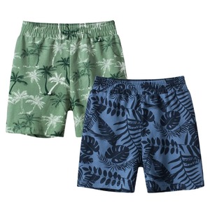 Short de bain hawaïen 100% coton pour hommes, short de plage imprimé floral 3D à séchage rapide, vêtements de sport à motifs solides pour les loisirs de plein air - Product Image 2