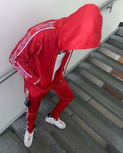 Autumn Winter Heavyweight <b>Pullover</b> Hooded Sweatshirt <b>Men</b> Solid Color Streetwear Hoodie - Product Image 4