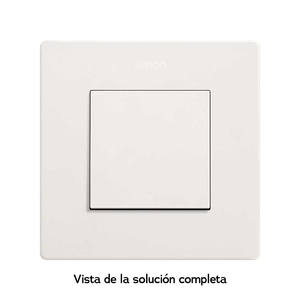 Interruttore a pulsante largo bianco con collegamento rapido Simon 270 (20000201-090) - Product Image 2
