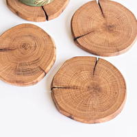 Juego de posavasos de madera natural con artesanía artesanal de alta calidad, lo mejor para la protección de la mesa de comedor y la decoración elegante
