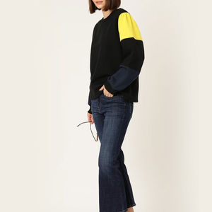 2025 femmes hiver Premium confort col rond tissé coton-Polyester polaire à manches longues sweat respirant doublé conception - Product Image 4