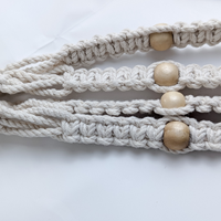 Porte-pot suspendu en macramé fait à la main pour décoration de maison et de jardin