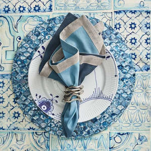 Mantel Individual Redondo Hecho a Mano con Incrustaciones de Concha, Decoración de Mesa Estilo Costero para Restaurante y Hotel, Hecho en Vietnam - Product Image 2