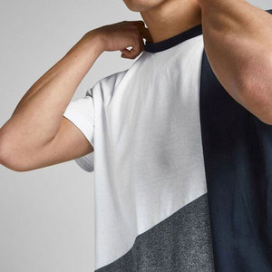 Offre Spéciale T-shirt respirant à séchage rapide pour hommes conçu sur mesure en coton/fibre de bambou tricoté motif solide pour adultes - Product Image 4