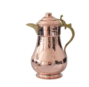 Chất lượng hàng đầu uống Đồng Jug với Brass xử lý kim loại tốt đồng <span class=keywords><strong>Pitcher</strong></span> cho khách sạn và nhà hàng Bộ đồ ăn nước Jug - Product Image 1