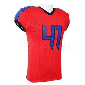 Jersey de Fútbol Americano Personalizado de Fábrica, Transpirable, de Secado Rápido, Material de Poliéster de Alta Calidad, Logotipo OEM, Nombre del Equipo Personalizado - Product Image 5