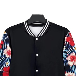 Wholesale Customized Men's Baseball Varsity Bomber Coats Long Stand Winter Jackets Logo Sublimation Plus Size Factory Price - Product Image 4