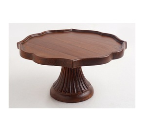 Handcrafted Natural Acacia Wood <b>Cake</b> <b>Stand</b> Food Safe <b>Wooden</b> <b>Stand</b> for <b>Cake</b> and Snack Display on Dining Table <b>Cake</b> Tools - Product Image 2