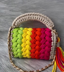 Fournisseurs en gros d'Inde de sacs à main d'été fourre-tout faits main écologiques au crochet - Product Image 2