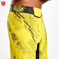 Shorts de combat MMA personnalisés en polyester 100 %, écologiques, pour l'entraînement de boxe, extensibles, design personnalisé, 2-en-1, pour BJJ, vente en gros