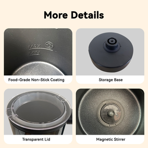 <span class=keywords><strong>Mousseur</strong></span> à <span class=keywords><strong>lait</strong></span> électrique 4-en-1 avec poignée, <span class=keywords><strong>mousseur</strong></span> à <span class=keywords><strong>lait</strong></span> magnétique automatique 550W, intérieur antiadhésif, pour café <span class=keywords><strong>chaud</strong></span> <span class=keywords><strong>ou</strong></span> <span class=keywords><strong>froid</strong></span> - Product Image 6