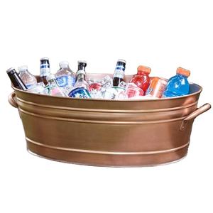 Seau à glace en argent tendance, refroidisseur de boissons en métal et refroidisseur à vin pour la décoration de bar, vente chaude pour seau à champagne - Product Image 4