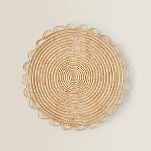 Set de table en jonc de mer, plaque de chargement en forme de fleur de bohème, napperon en jacinthe d'eau tissé naturel, adapté à la décoration de la maison et du mariage - Product Image 4