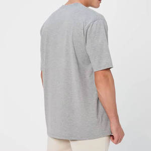 2025 T-shirts unisexes personnalisés en gros hommes de couleur pure T-shirts 100% coton pour hommes - Product Image 6