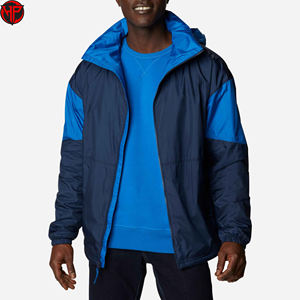 Chaqueta cortavientos para exteriores de primavera y otoño invierno para hombre, chaqueta impermeable personalizada, estilo de calle alta de lona - Product Image 1