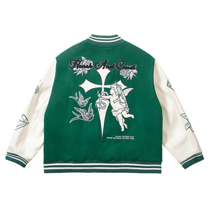 Chaquetas con logotipo de impresión Digital, venta al por mayor, de diseñador personalizado, de lana, chaqueta de equipo universitario Letterman - Product Image 6