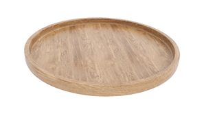 Plateaux décoratifs artisanaux en bois, ensemble simple de 3 plateaux en bois d'acacia, plateau de service pour comptoir - Product Image 6