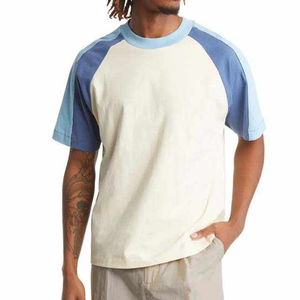 Camiseta en blanco informal de algodón 100% de alta calidad para hombre, Jersey transpirable, ropa de calle de verano de manga corta - Product Image 3