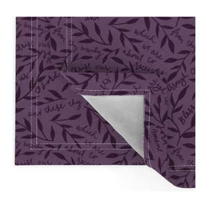 Set de table rectangulaire en jute à feuilles violettes, style naturel, 33x45cm, certifié ISO, qualité export Inde, prêt à l'emploi - Product Image 1