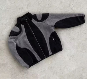 Veste polaire à col montant respirante à séchage rapide avec logo personnalisé, imperméable, coupe-vent, vêtements de travail d'extérieur, uniforme imprimé, hiver - Product Image 6