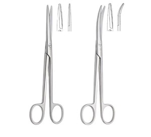 ANAAIF ENTERPRISES Ciseaux de dissection chirurgicale médicale 14cm-25cm courbés droits 15g poids pour les procédures chirurgicales - Product Image 1