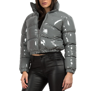 Chaqueta Acolchada de Punto Totalmente Personalizada, Nueva, Transpirable, con Capucha, para Mujer, Invierno, 100% Poliéster, Servicio OEM - Product Image 3