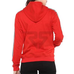 Nueva llegada al por mayor personalizado OEM de punto liso mujeres sudaderas con capucha ropa de gimnasio cremallera completa mujeres sudaderas con capucha - Product Image 5
