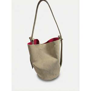 <b>Soft</b> <b>Crossbody</b> <b>Bag</b> in Genuine Suede Leather - Made in Italy - Art. 26009 - Product Image 2
