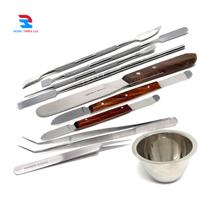 Juego multiusos de 10 pinzas, fórceps y taza mezcladora, instrumentos de laboratorio, instrumentos de mezcla, espátula, Kit de modelado de cera Carver - Product Image 1