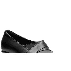 Clarks Women's Emslie Warbler <b>Leather</b> Shooties Black Size 8.5 M Part of the Collection <b>Pumps</b> - Product Image 2