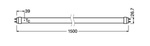 Tubo LED T8 G13 18,3W 3000K 2000Lm 1500mm (Osram 039300) - Product Image 3