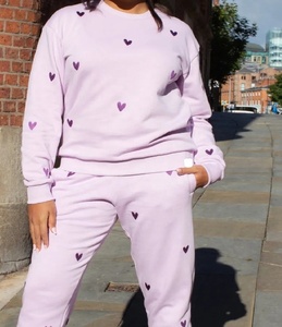 Wholesale Price Winter Printed Sexy Fitness Crew Neck Sweatshirt New Loose Designed Oversized 100% Cotton Casual Wear Women - Product Image 3