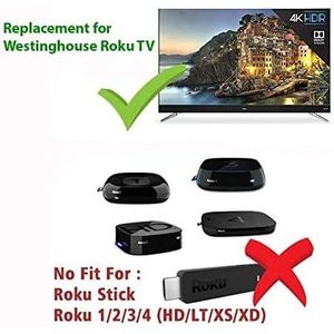 Nuovo telecomando sostitutivo per tutti i Westinghouse Roku TV-nessuna configurazione richiesta - Product Image 3