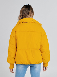 Nouvelle arrivée femmes palangre doudoune noir mode épissage imprimé manteau d'hiver avec broderie taille XL en gros - Product Image 2