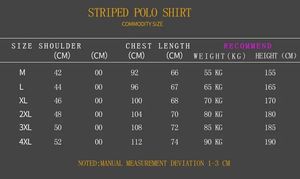 <b>Men'S</b> Classic Striped Polo <b>Shirt</b> 95% Cotton Short Sleeve 2025 <b>Summer</b> Plus Oversize - Product Image 6