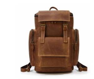 กระเป๋าสะพายหนังแท้กันขโมยความจุเยอะกระเป๋าเป้สะพายหลังหนังวินเทจคุณภาพสูงจากโรงงานออกแบบโลโก้ได้ตามต้องการ LBP-0031 - Product Image 2