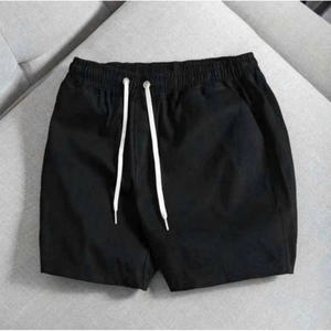 กางเกงขาสั้นผู้ชายสีกากีเหนือเข่า เอวยางยืด ผ้าลูกฟูก สวมใส่สบาย เป็นมิตรกับสิ่งแวดล้อม ยืดหยุ่น เท่ห์ ทันสมัย - Product Image 1