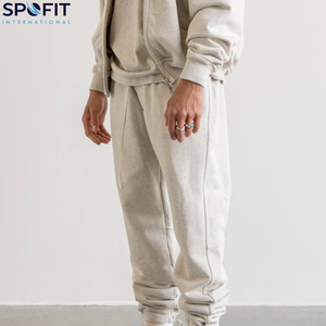 Conjunto Deportivo de Invierno para Hombre, Talla Grande, Estilo Urbano Vintage, Estampado, 100% Algodón, Felpa, Transpirable, Ecológico, Sudadera con Capucha y Pantalones Deportivos Personalizados - Product Image 3