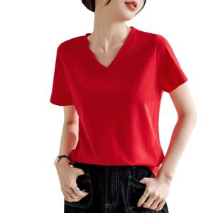 Camiseta de Mujer de Manga Corta, Último Diseño, Holgada, con Hombros Caídos, Material Transpirable, de Secado Rápido, Superventas - Product Image 1