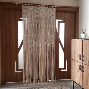 Cortina de Macramé Bohemia para Puerta, Cortinas Decorativas Colgantes para Ventana - Product Image 1