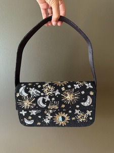 Bolso de mano de noche de alta calidad para mujer, cadena de cuentas hecha a mano, decoración de perlas, venta al por mayor, moda para fiesta, artesanías HUSSAIN para mujer - Product Image 3