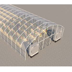 Kits de invernadero comercial, Marco agrícola de siembra de vegetales de un solo tramo, túnel de película plástica, invernadero de fresa a la venta - Product Image 3