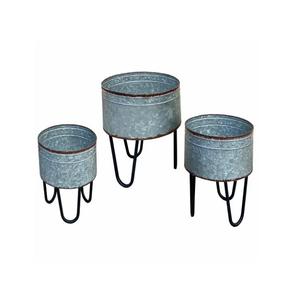 Pot de fleurs en métal de conception américaine pour la maison et le jardin Pot de fleurs taille personnalisée fait à la main en gros en vrac - Product Image 1