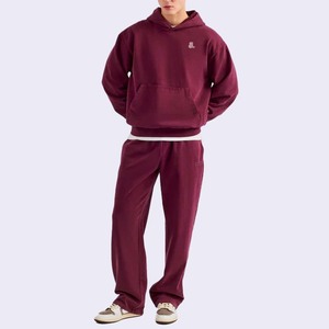 100% algodón hecho nuevos hombres lavado ácido chándal conjunto diseño personalizado estilo Hip Hop hombres lavado ácido chándales - Product Image 1