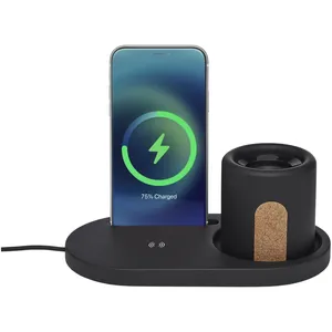 Organizer da Scrivania Sostenibile Klip con Ricarica Wireless per l'Organizzazione di Gadget - Product Image 4