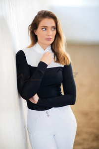 Chemises de présentation pour femmes en tissu doux de haute qualité offrant un confort durable, une apparence élégante et une flexibilité pour l'équitation - Product Image 3