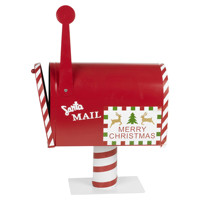 Buzón de Correos Clásico Santa para Exteriores, Casillero Inteligente de Acero Inoxidable, Personalizable, Impermeable, Antirrobo, Duradero y Decorativo