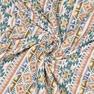 Manta de verano doble Dohar hecha a mano con estampado de bloques de la India en verde Ikat 205x250cm - Product Image 4